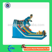 Tobogán inflable de la diapositiva inflable de la alta calidad del hombre del esquí para la venta